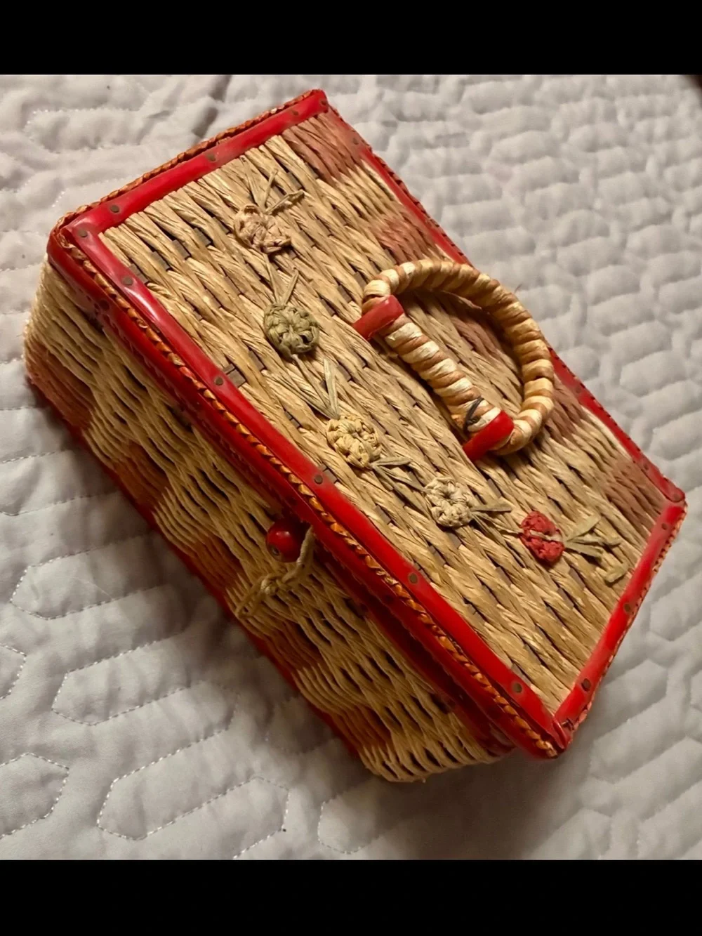 Vintage Sewing Basket 1960’s 70’s